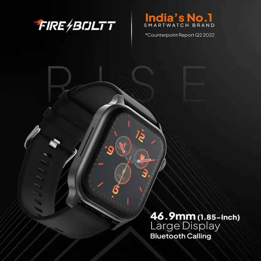Fire-Boltt Rise Bluetooth Calling 47mm (1.85), Metal Bod & Rotating Crown, 123 Sports Smartwatch