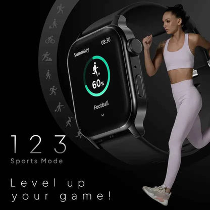 Fire-Boltt Rise Bluetooth Calling 47mm (1.85), Metal Bod & Rotating Crown, 123 Sports Smartwatch
