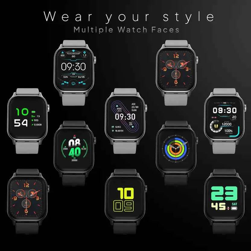 Fire-Boltt Rise Bluetooth Calling 47mm (1.85), Metal Bod & Rotating Crown, 123 Sports Smartwatch