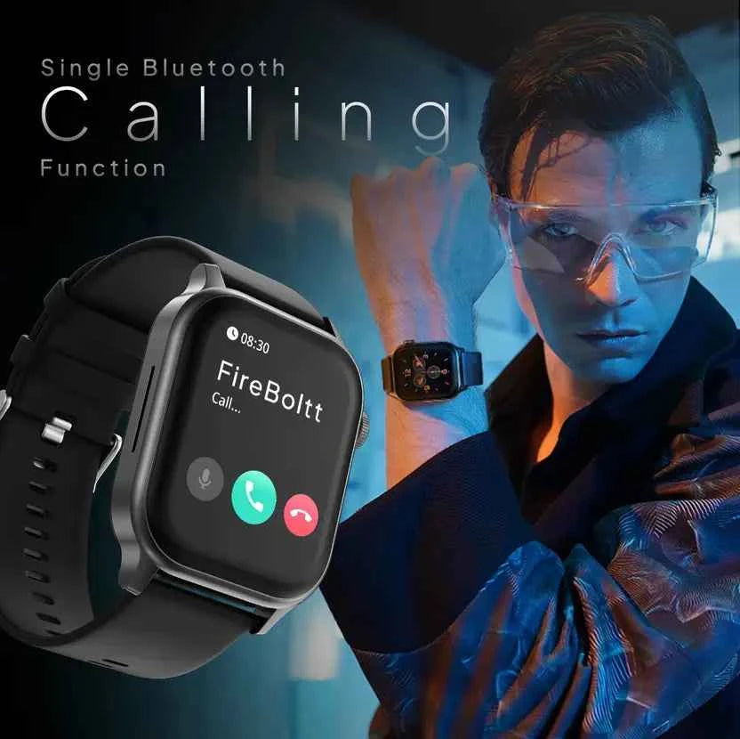 Fire-Boltt Rise Bluetooth Calling 47mm (1.85), Metal Bod & Rotating Crown, 123 Sports Smartwatch