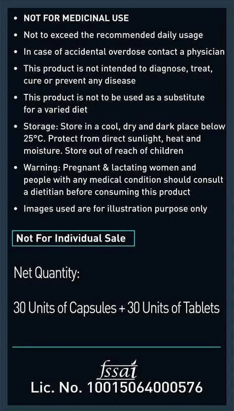 MUSCLEBLAZE MB-Vite Multivitamin & Omega 3 Fish Oil 1000mg Combo  (2 x 30 Tablets)