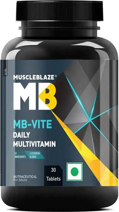 MUSCLEBLAZE Multivitamin with Immunity Boosters and Digestive Enzymes, 100% RDA of Vitamin C  (30 Tablets)