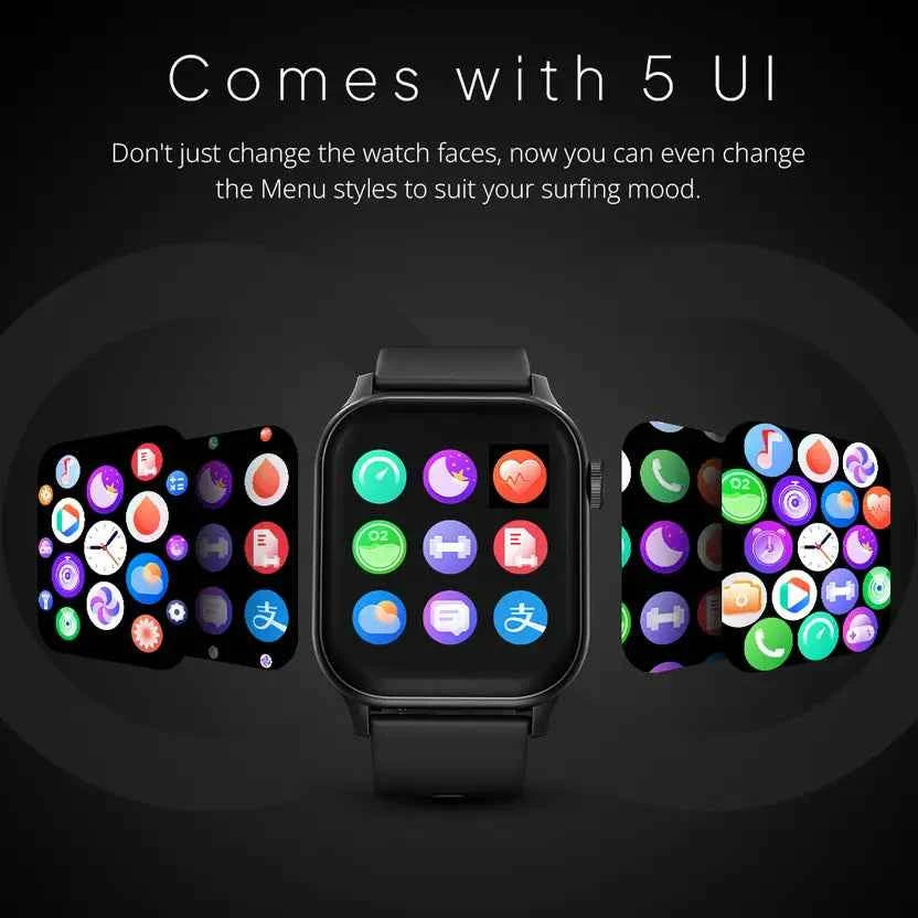 Fire-Boltt Rise Bluetooth Calling 47mm (1.85), Metal Bod & Rotating Crown, 123 Sports Smartwatch