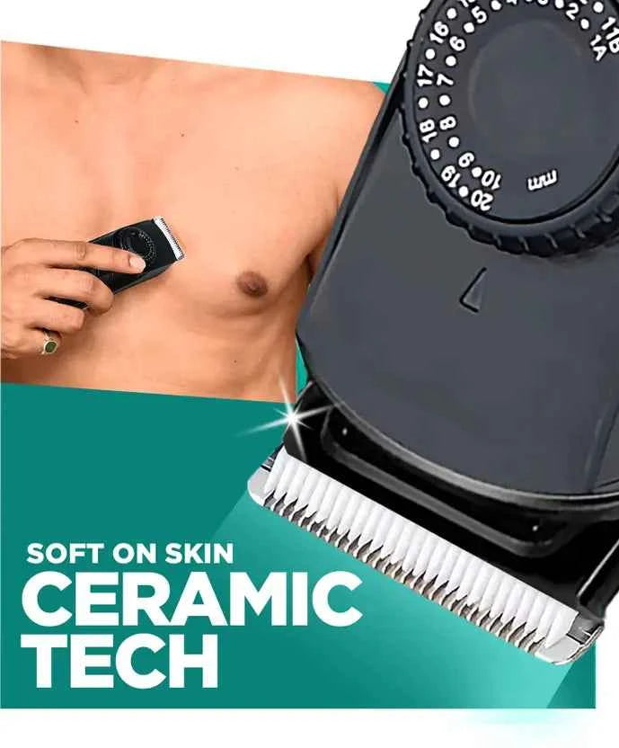 All Rounder 2-in-1 BOMBAY SHAVING COMPANY Beard & Body Grooming Trimmer 120 min Runtime 38 Length Settings  (Black)