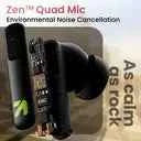 GOBOULT (previously Boult) Z60 with 60Hr Battery, Quad Mic ENC, 50ms Low Latency, 5.3v Bluetooth  (Raven Black, True Wireless)