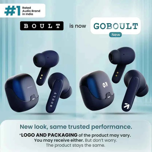 GOBOULT (previously Boult) Z40 with ENC Mic, 60H Battery Life, Low Latency Gaming, 5.3v Bluetooth  (Blue, In the Ear)