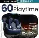 GOBOULT (previously Boult) Z40 with ENC Mic, 60H Battery Life, Low Latency Gaming, 5.3v Bluetooth  (Blue, In the Ear)