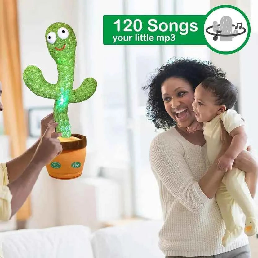 VampsKart Baby Dancing Cactus Toys with Multiple Features, Dancing,120 Songs,Recording etc  (Green) First Cry