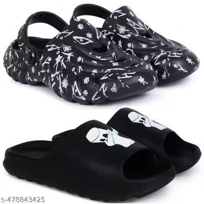 Clogs for Men |Lightweight & Stylish Clog Sandal for Men slippers,slides,water proof, for Men stylish | Perfect Filp-Flops for daily wear walking Slippers Combo Pack (Copy) (Copy)